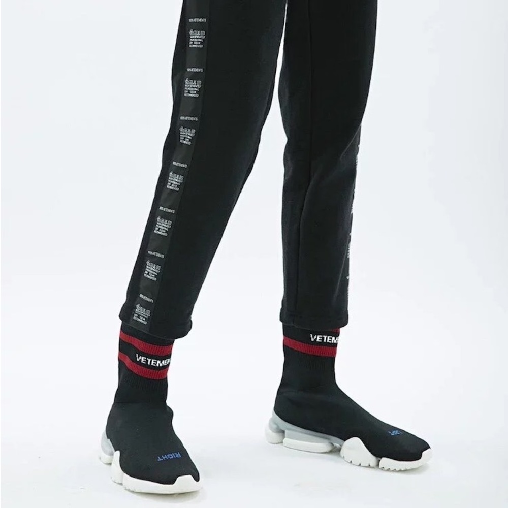 Vetements Fabric Socks Sneakers